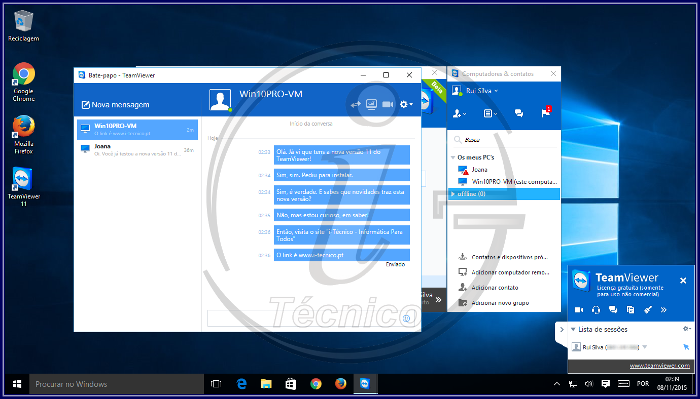 Bate-papo PC para PC
