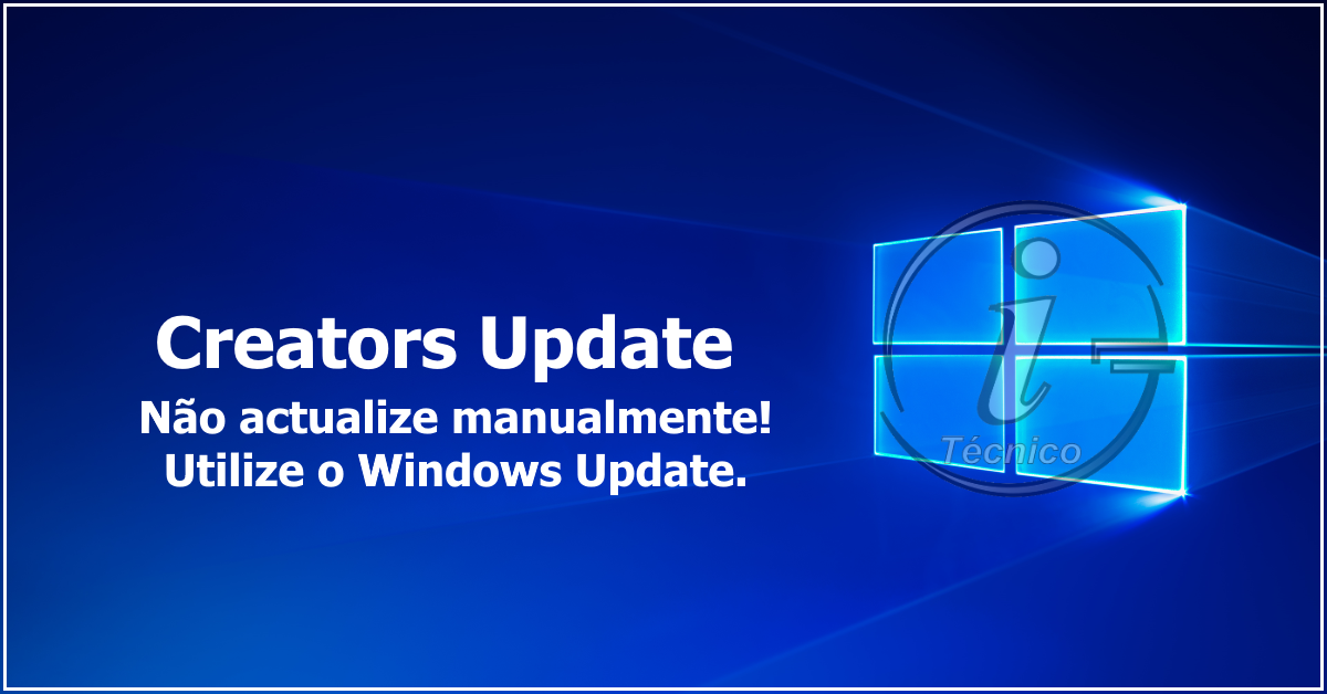 Creators Update - Utilize o Windows Update