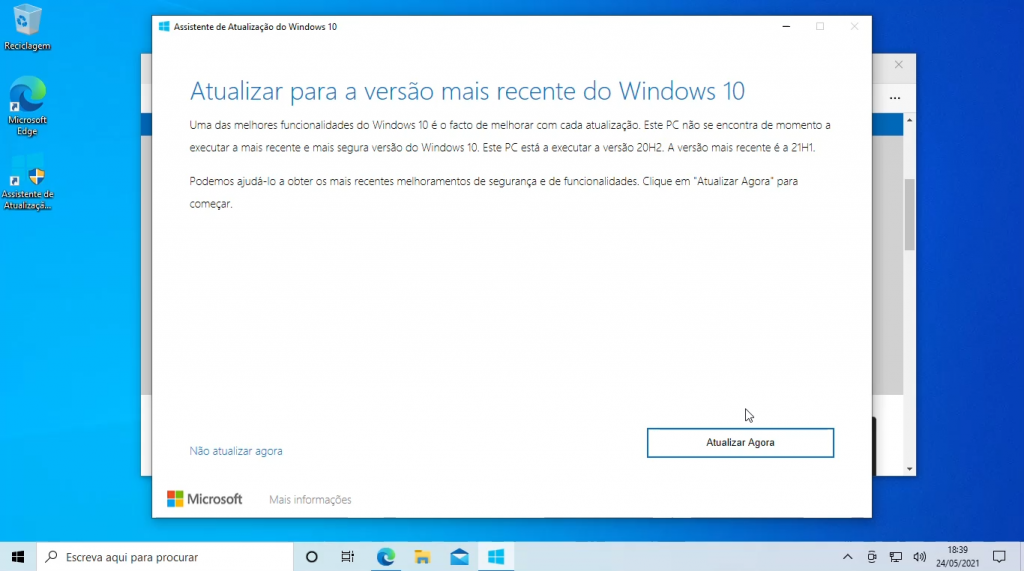 Actualizar o Windows 10 com ferramenta Windows10upgrade 003