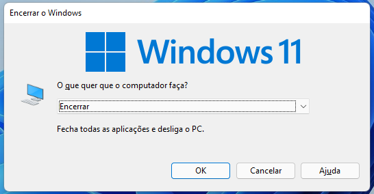 Windows 11 - Encerrar o sistema 005