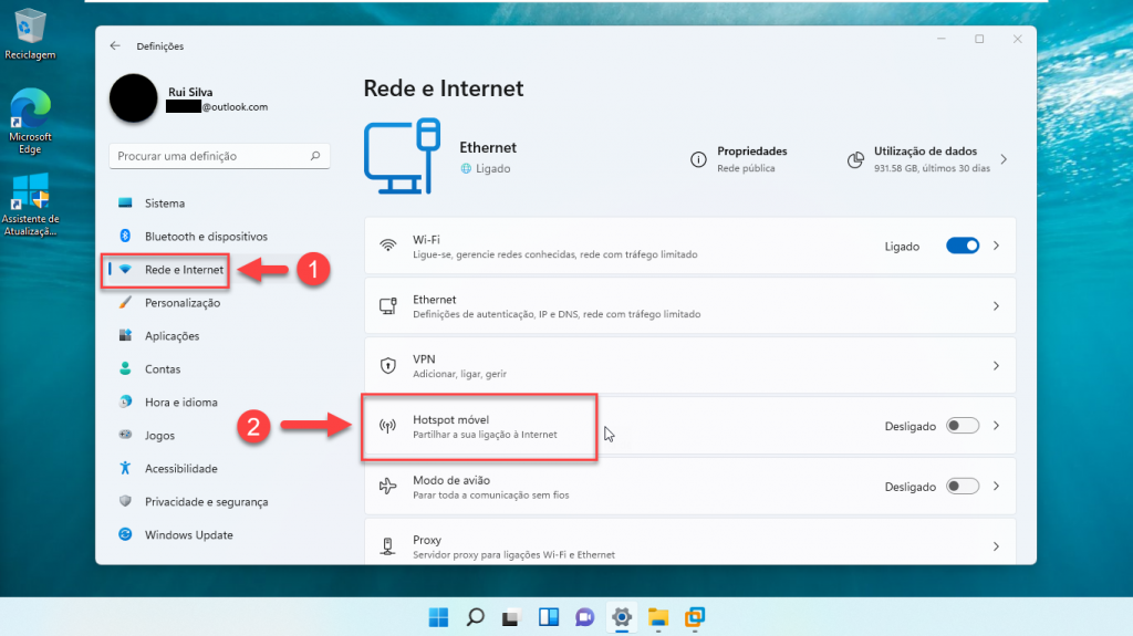Veja como fazer do seu computador com Windows 11 um hotspot móvel | i ...