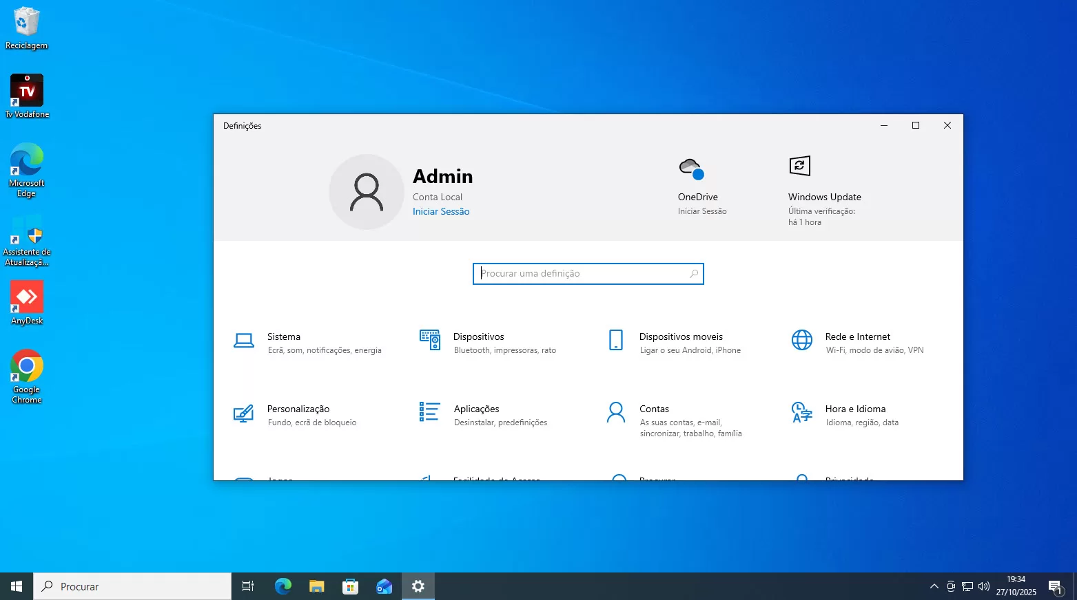 Windows 10 - Definições