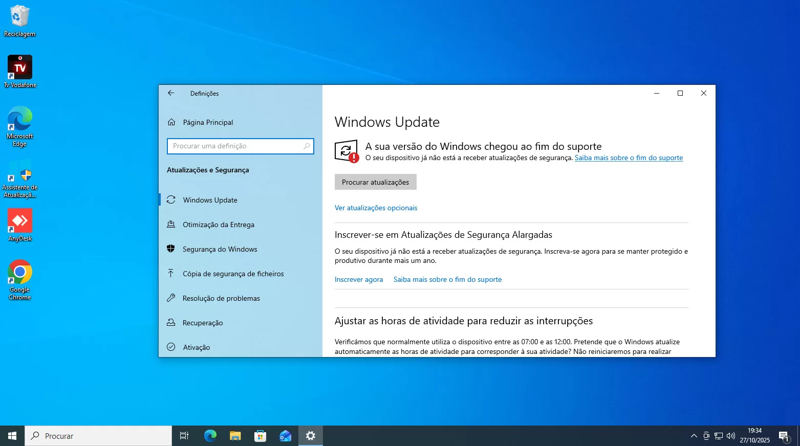 Windows 10 - Windows Update (fim do update)