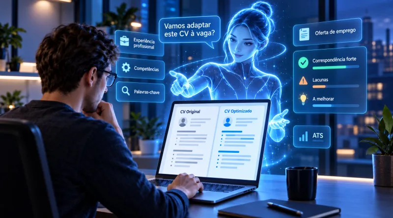 Inteligência Artificial a ajudar na adaptação de um CV