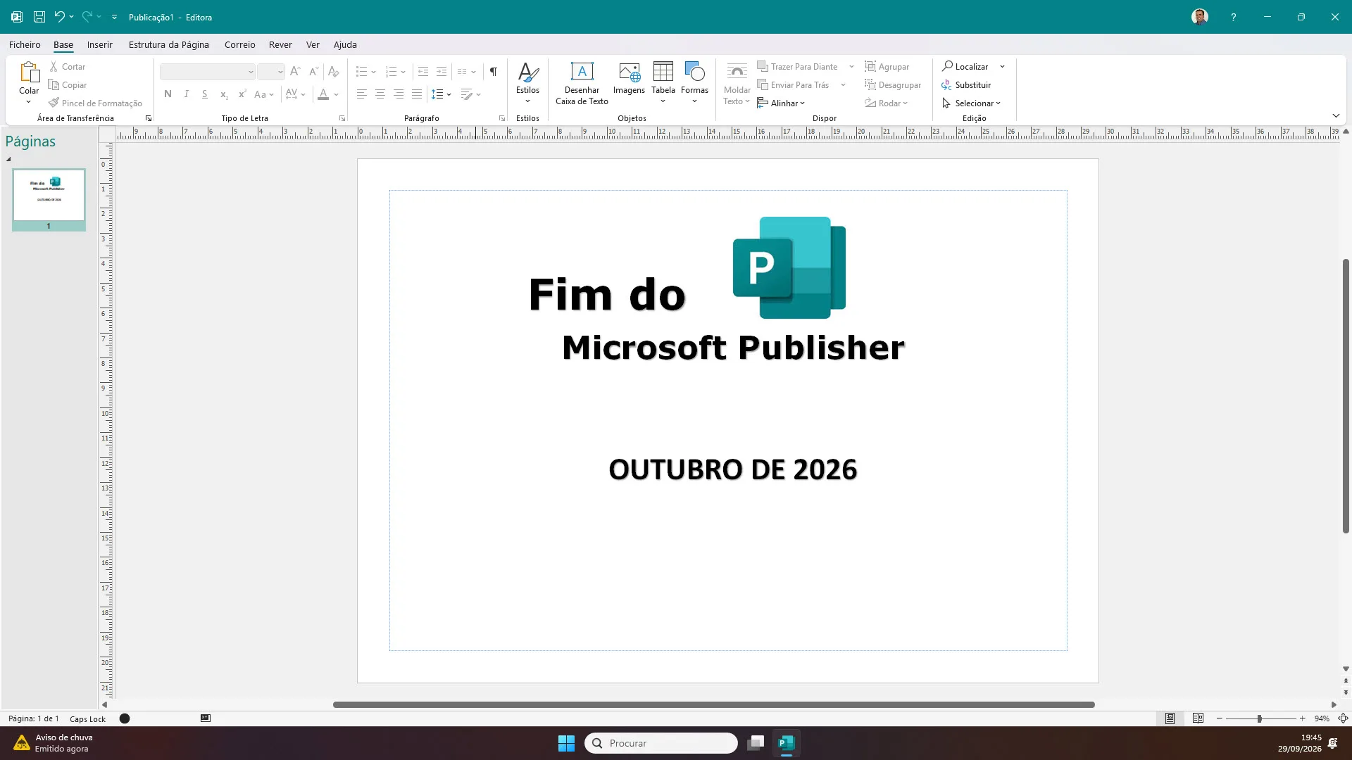 O fim do Publisher no Microsoft 365: E agora os meus ficheiros?