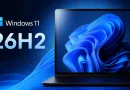 Windows 11 26H2 apresentado num computador portátil.